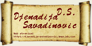 Đenadija Savadinović vizit kartica